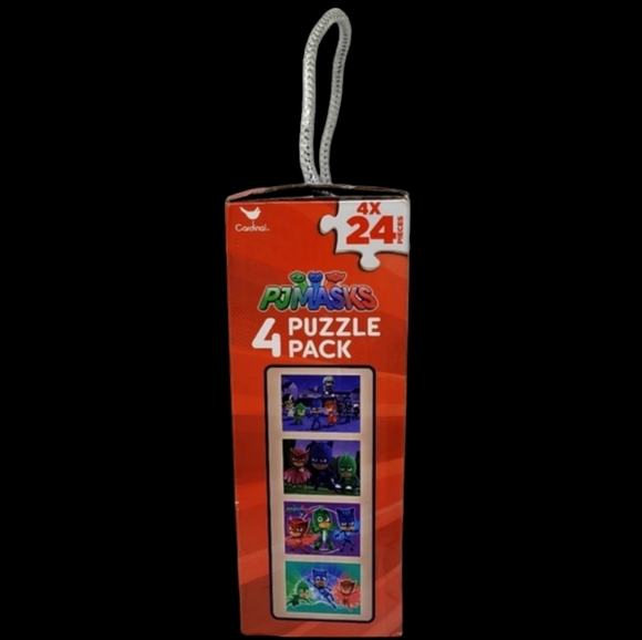 NIB - 4 PJMASK PUZZLE PACK - 4×-24 PIECES BY CARDINAL - Picture 4 of 7